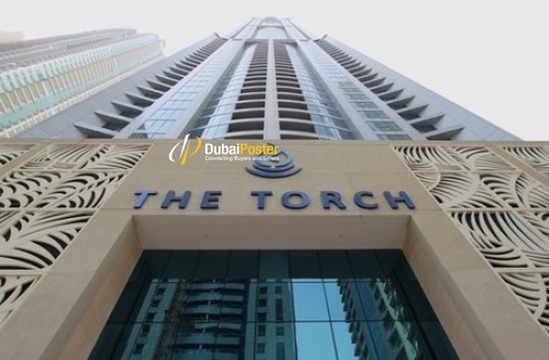 Fully Furnished 2 BR in Torch Tower   High Floor