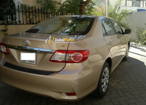 Used Gold Toyota&nbspCorolla 2012&nbsp9800 Kms&nbspDubai