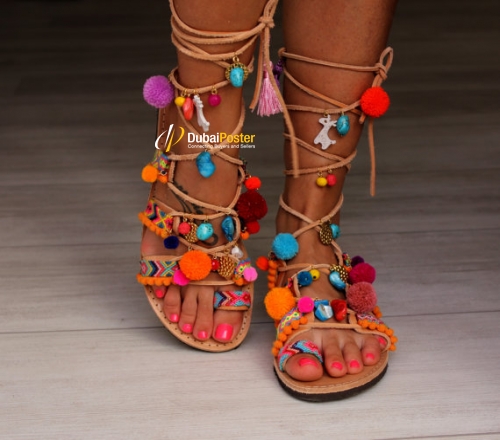 Desai Handicrafts Manufacturer of Gypsy Boho Sandals and Ladies Designer Sandals