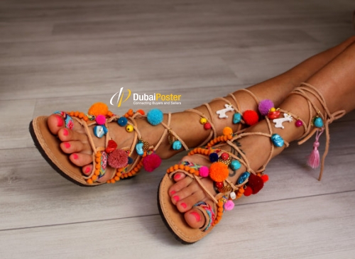 Desai Handicrafts Manufacturer of Gypsy Boho Sandals and Ladies Designer Sandals